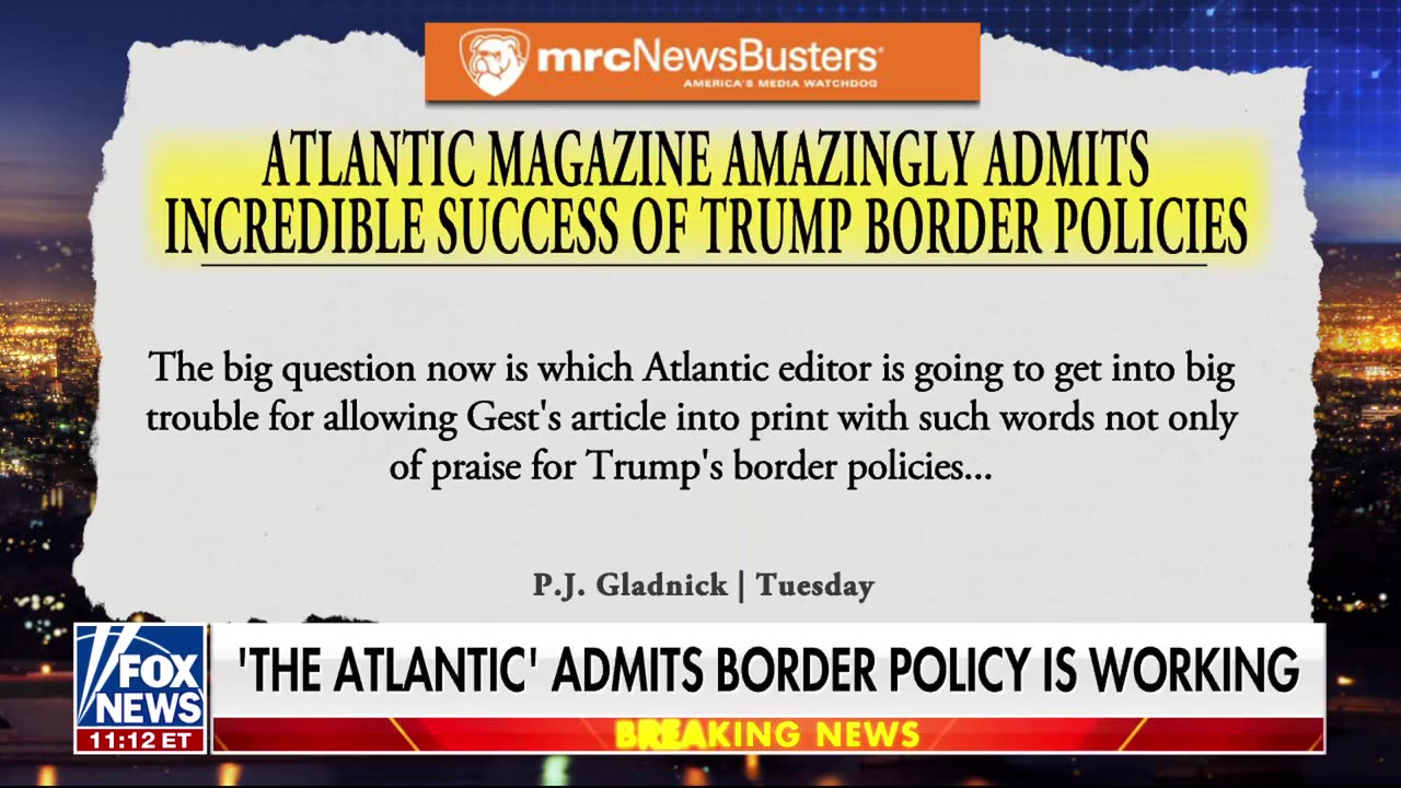 The Atlantic’ complimenting Trump’s border policies
