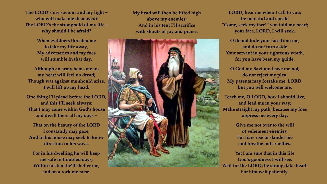 Psalm 27 (-v6). Tune: Belmont