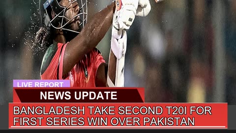 Bangladesh Take Second T20i for First Series Win O