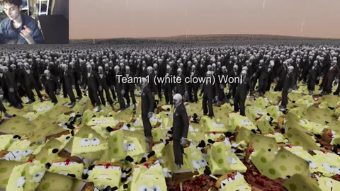 One Million SpongeBob SquarePants VS One Million Clowns In The Ultimate Epic Battle Simulator 2