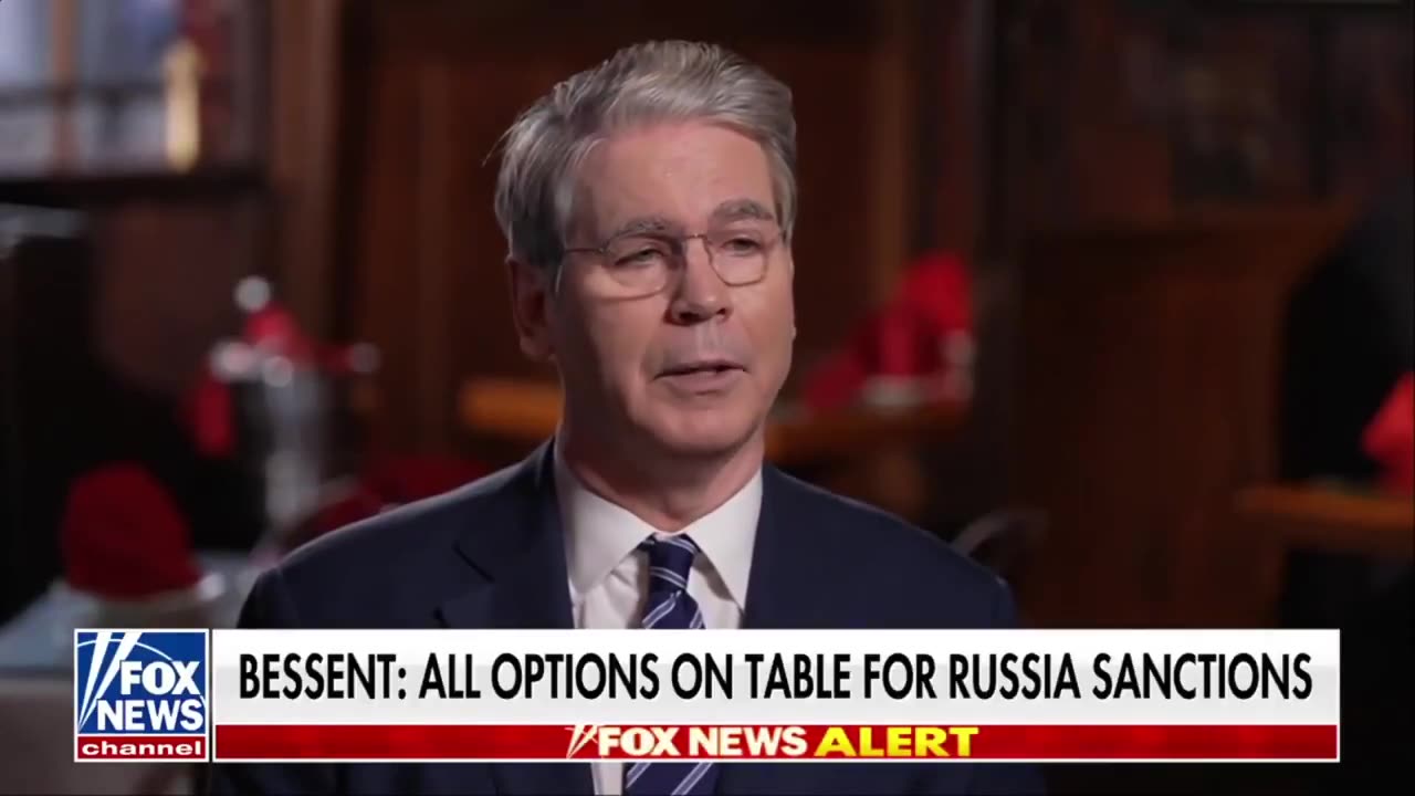 Scott Bessent suggests Trump not happy with Putin, "all options are on the table"