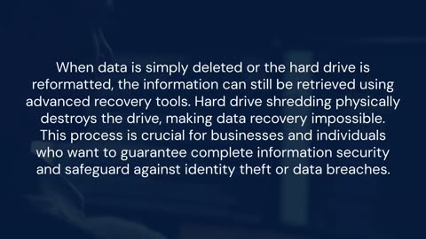 Why Hard Drive Shredding Is Critical for Modern Data Security