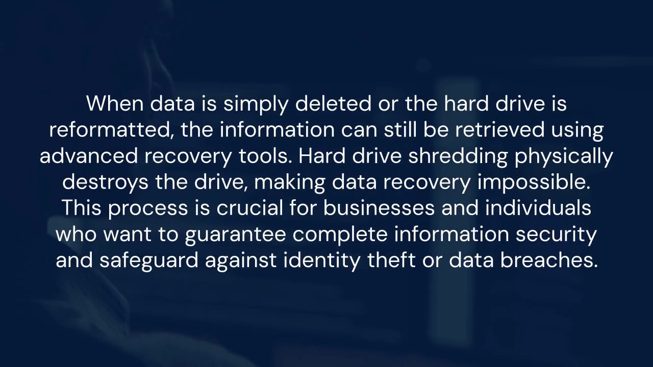Why Hard Drive Shredding Is Critical for Modern Data Security