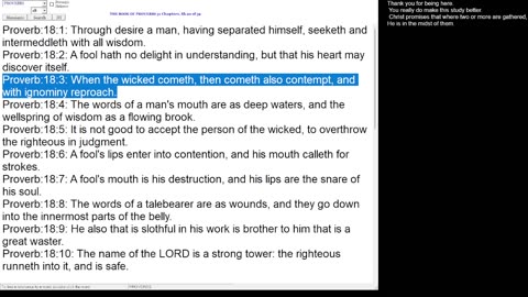 Proverbs 18