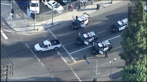 Man taken into custody after leading LAPD on pursuit in Exposition Park!