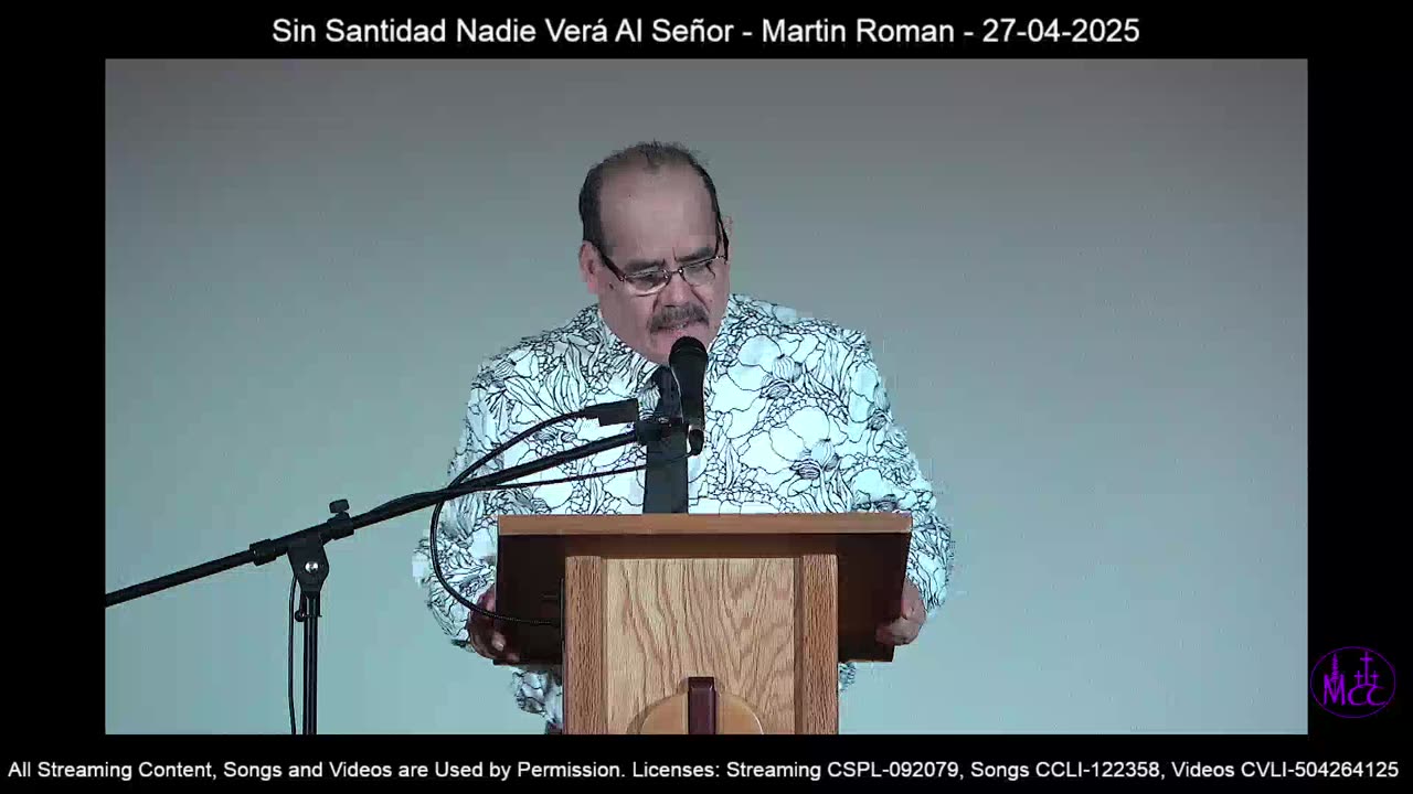 Sin Santidad Nadie Verá Al Señor - Martin Roman - 04-27-2025
