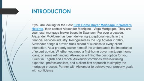 Best First Home Buyer Mortgage in Western Heights