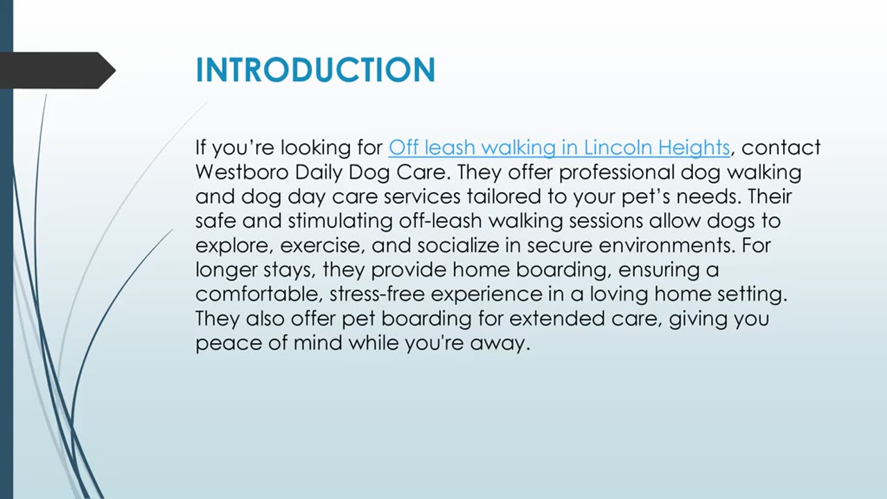 Best Off leash walking in Lincoln Heights