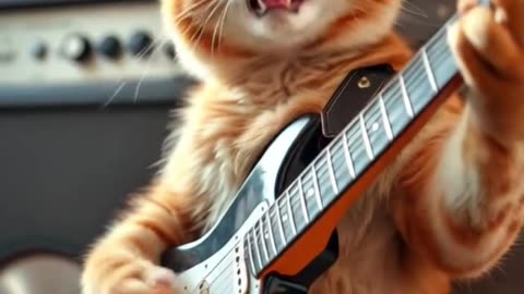 Guitarist cat