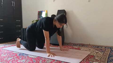 Beginner Yoga Flow with Persian Music designed and played by me in Daramad Esfahan