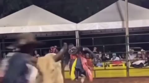 😂🐂 Do You Wanna Ride? Ask The Bull! Hilarious Challenge | FunFM