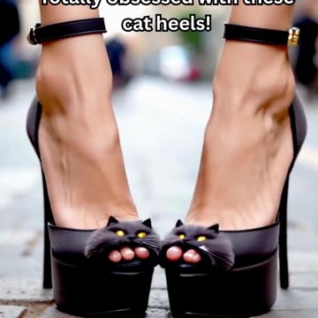 These Cat-Shaped Heels Are Pure Fashion Magic! 😻👠