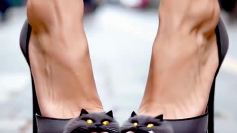 These Cat-Shaped Heels Are Pure Fashion Magic! 😻👠
