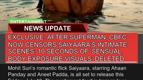 Exclusive After Superman Cbfc Now Censors Saiyaa