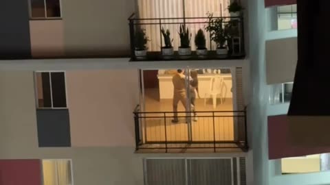 Neighbors Rehearsing for Wedding Dance