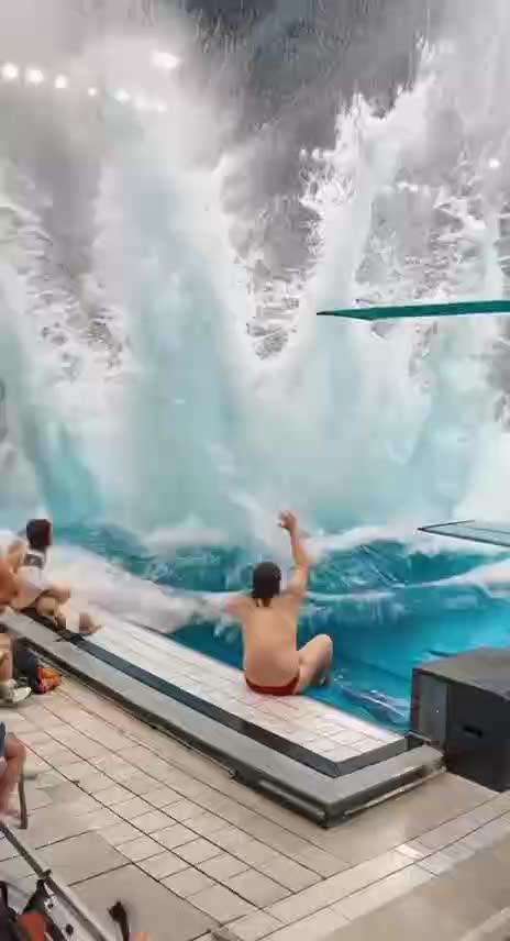 AI Video Shows Fat Lady’s Pool Dive Chaos