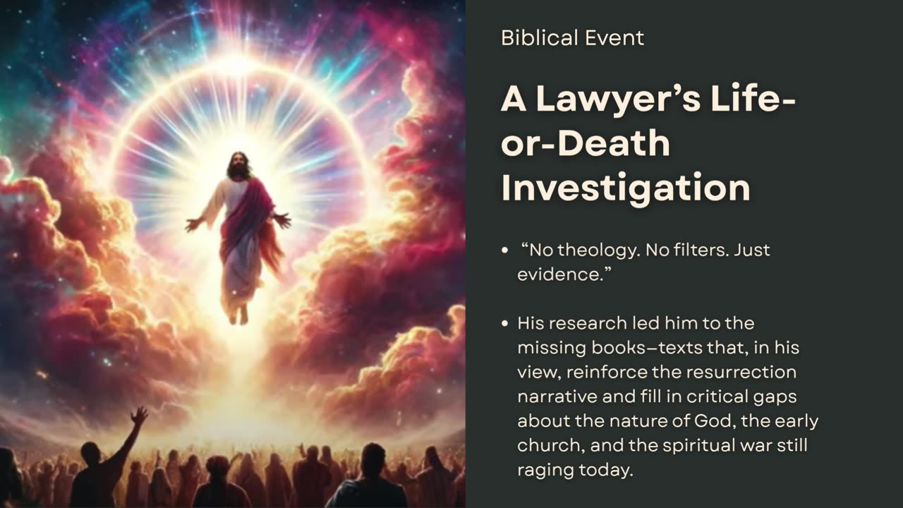 The Missing Books of the Bible - Matthew McWhorter Available for Interviews