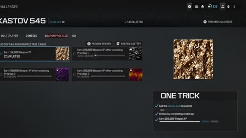Mw3 Zombies | Road To Mastery Camos
