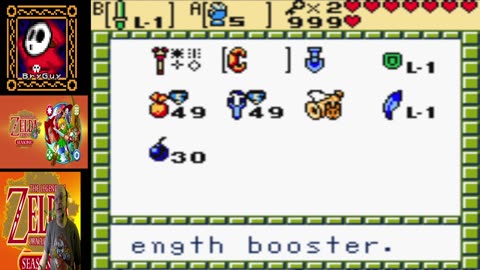 Legend of Zelda Oracle of Seasons maybe others