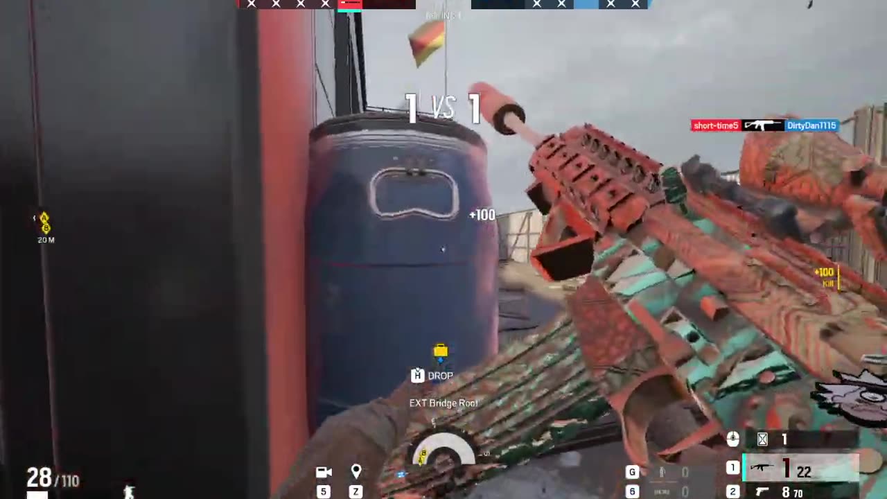Rainbow 6 Siege: Casual Kanal 1v4 clutch