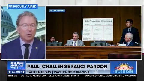 PAUL: CHALLENGE FAUCI PARDON