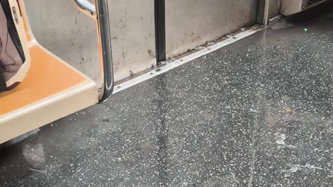 Flood Coverage at a New York Subway Station