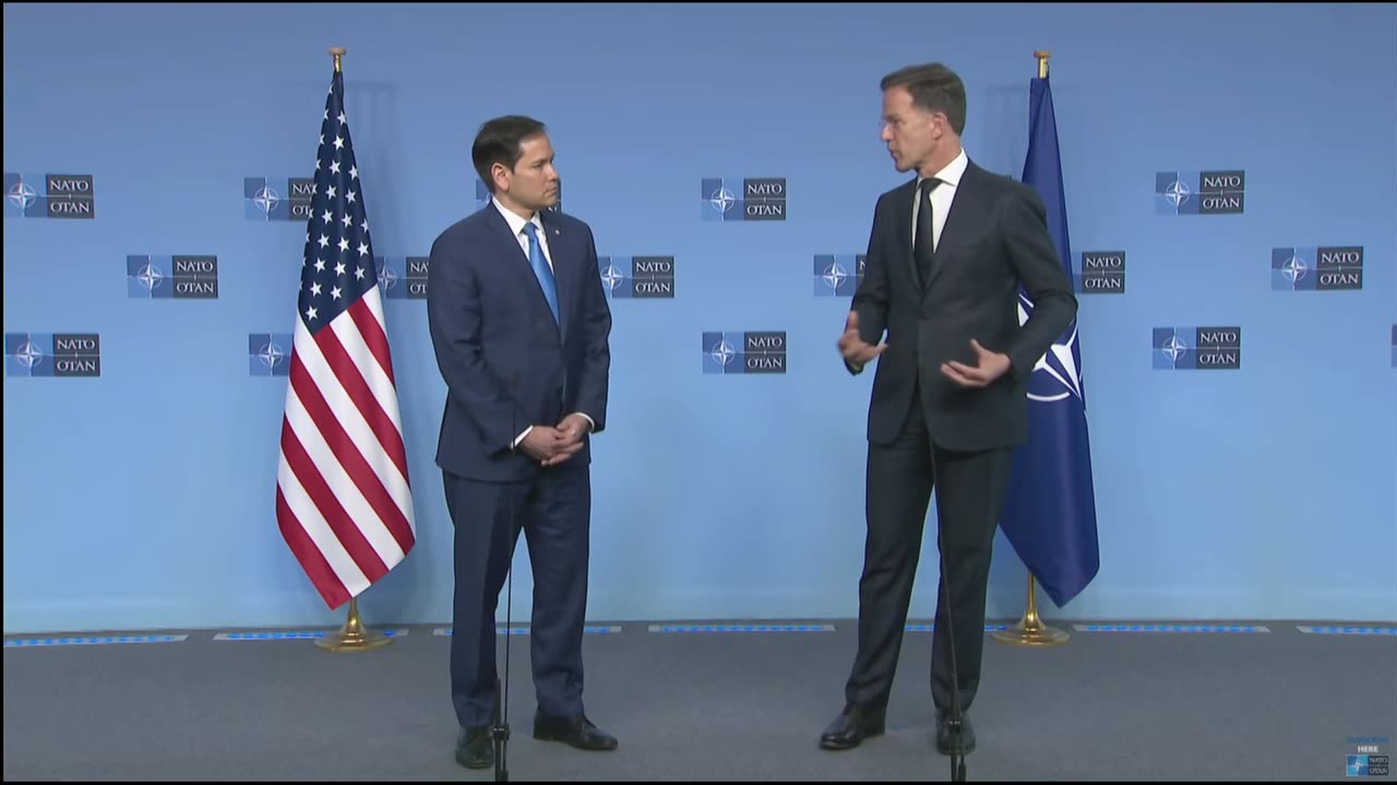Secretary of State Marco Rubio and NATO Secretary General Mark Rutte Before Their Meeting Remarks