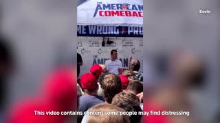 The moment conservative influencer Charlie Kirk was fatally shot