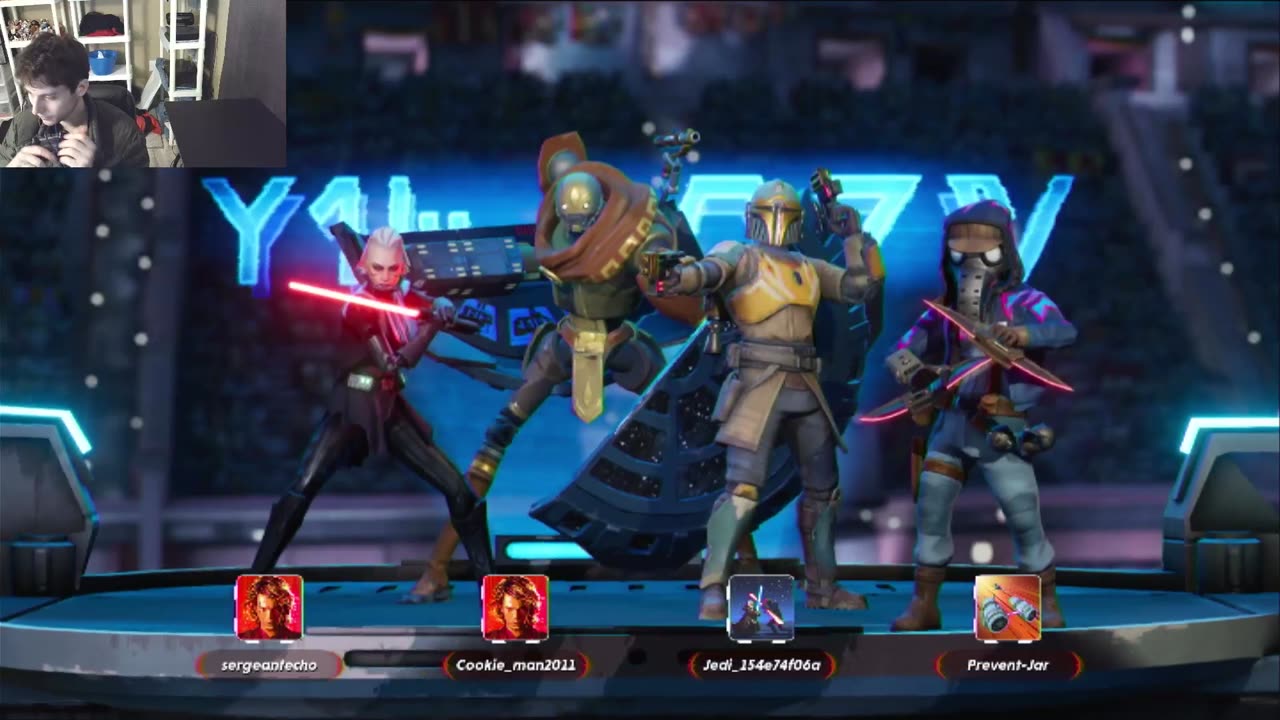 Star Wars Hunters Squad Brawl Online Multiplayer Match #12 - Playing As Aran Tal The Mandalorian