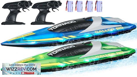 VEVOR 2 PCS RC Boat 2.4 GHz Remote Control Racing Boat 12 Review