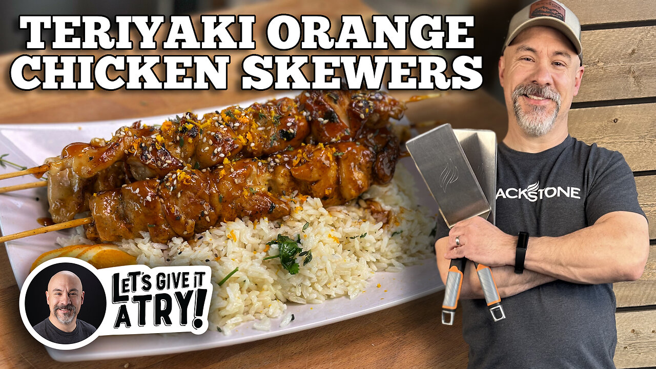 Teriyaki Orange Chicken Skewers | Blackstone Griddles