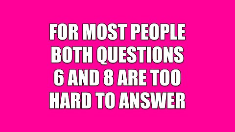 10 Impossible Questions