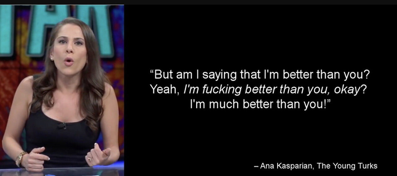 liberal democrat cult ana kasparian defend criminal illegals ok with blm antifa violence against ICE