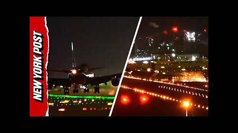 SCARY Moment Boeing Plane s Wing Crashes into Runway