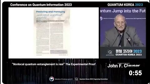 Dr. John F. Clauser, a joint recipient of the 2022 Nobel Prize in Physics on climate change