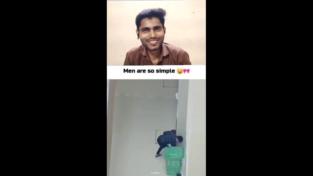 ladka dustbin mein kachra Dal raha hai