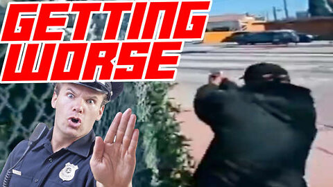 They are Now Peacefully Shooting at Cops in LA