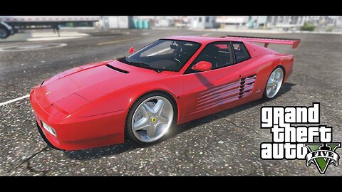 GTA V ONLINE. Mi Ferrari Testarossa Classic. Carrera libre 11,15 mts.