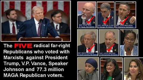 Watch 5 Republicans vote with THE SQUAD against Trump's bill - May 16, 2025