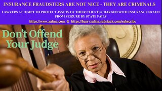 Insurance Fraudsters are not Nice - They Are Criminals
