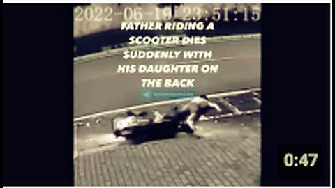 "2022: Father Suddenly Dies Riding Scooter with Daughter on Back - Edited Version"