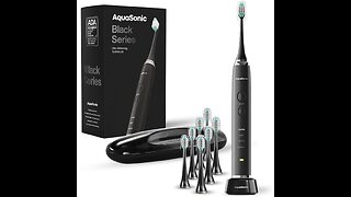Aquasonic Black Series Ultra Whitening Toothbrush
