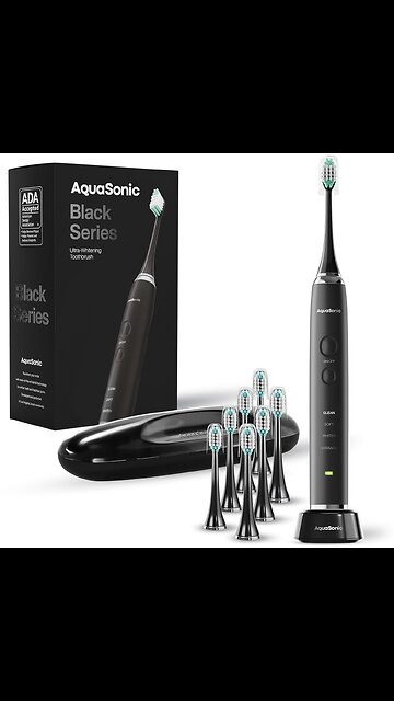 Aquasonic Black Series Ultra Whitening Toothbrush