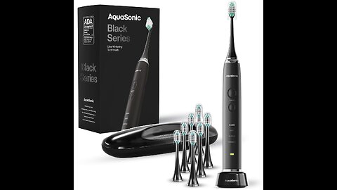 Aquasonic Black Series Ultra Whitening Toothbrush