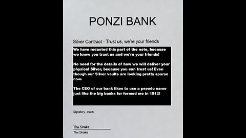 Banks' Silver Ponzi Scheme exposed! FAFO incoming! Other Swamp news! 12/27/2025