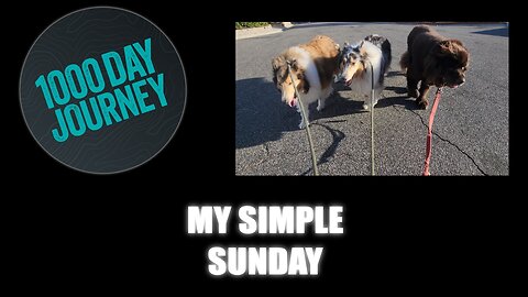1000 Day Journey 0705 My Simple Sunday