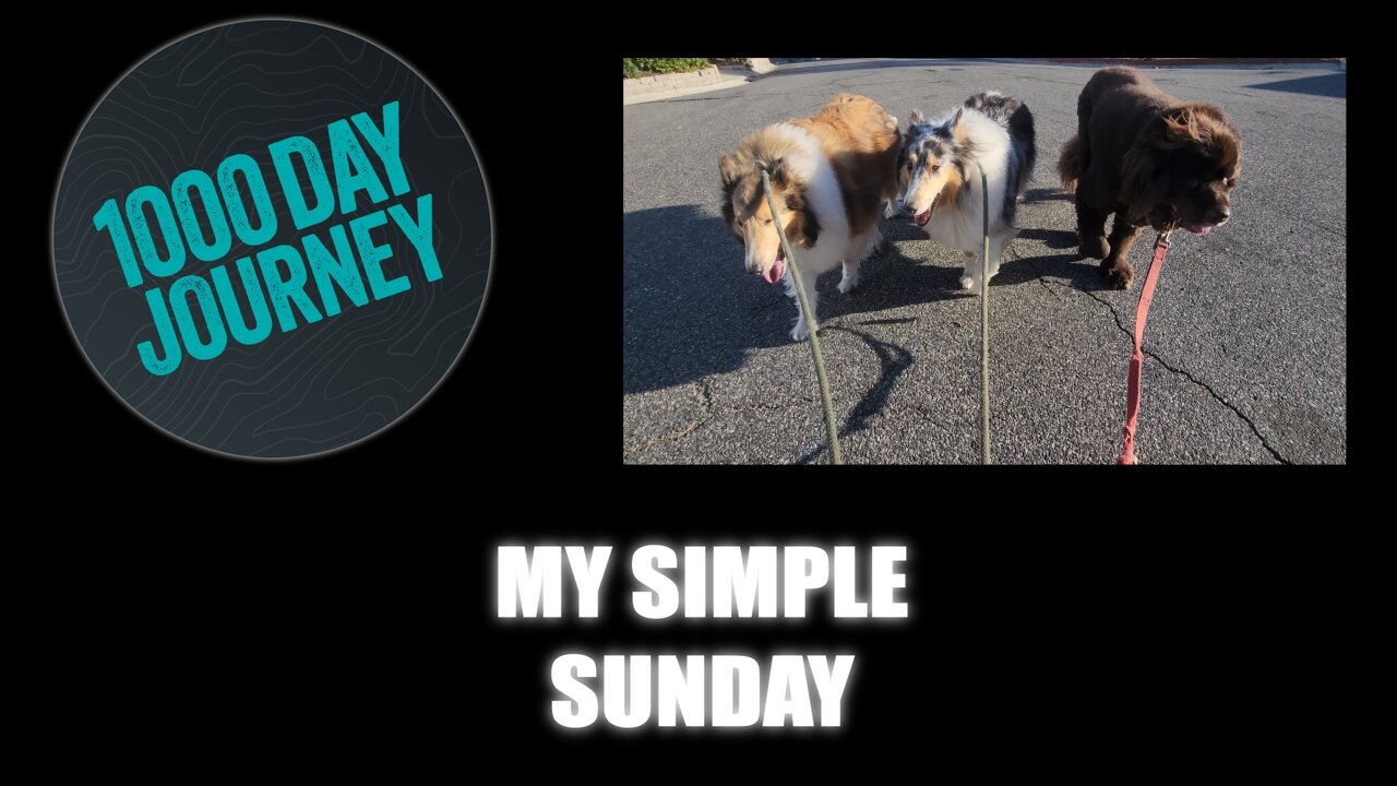 1000 Day Journey 0705 My Simple Sunday
