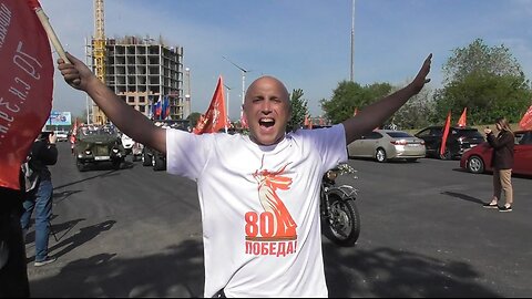 Donbass Victory Day!! (Lugansk moto-parade)