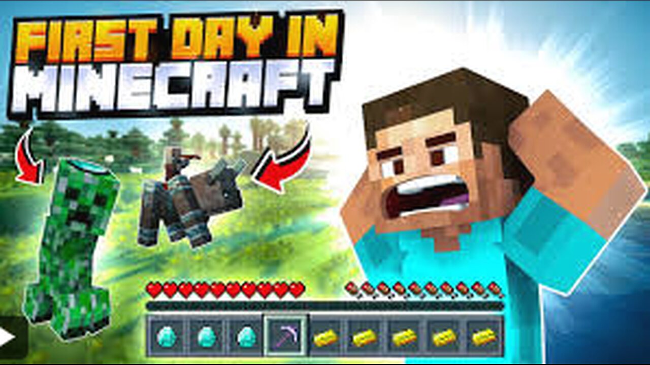 frist time playingmincraft