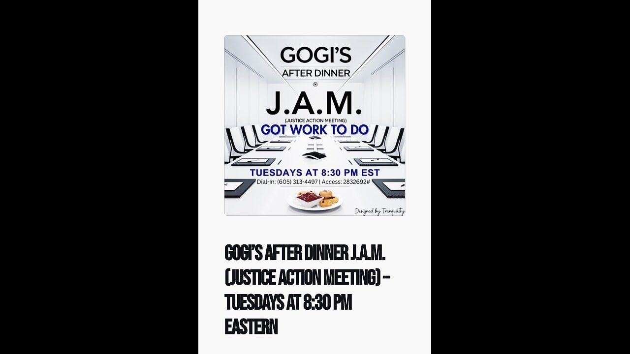 GOGI'S AFTER DINNER J.A.M. 3/26/25 JUST US TIs